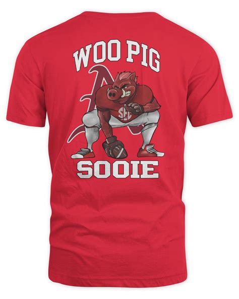 Arkansas Razorbacks Football Woo Pig Sooie Cardinal Logo 2024 Shirt