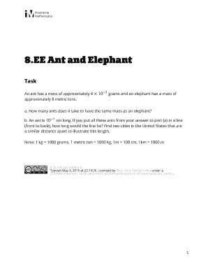 Fillable Online EE Ant and Elephant Fax Email Print - pdfFiller