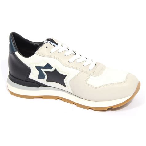 G5572 sneaker uomo ATLANTIC STARS ANTAR off white/blue/black shoes men