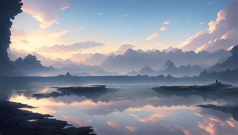 Cloud Covered Sky Reflection on water Wallpaper, HD Artist 4K ...