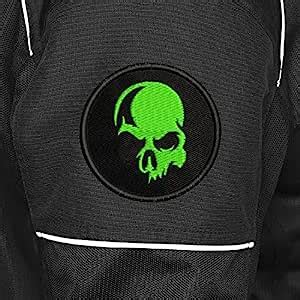 ISEE 360 Skull Art Face Embroidered Sweable Applique Patches Jackets ...