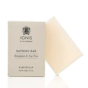 Kimirica Ignis Bergamot and Tea Tree Handmade Bathing Soap Bar For Men ...