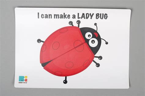 Play Dough Mat | I can make a Ladybug | Reusable