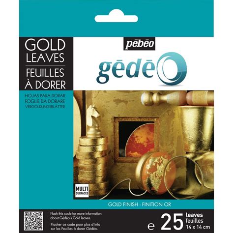 Pebeo Gedeo Gold Leaves - Gold - 14X14 cms - Pack of 25