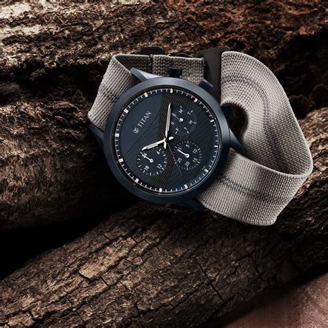 Buy Online Titan Athleisure Blue Dial Quartz Multifunction Nylon Strap ...