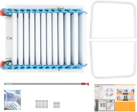 FiueStur Folding Attic Ladder Pull Down System, 12 Steps India | Ubuy