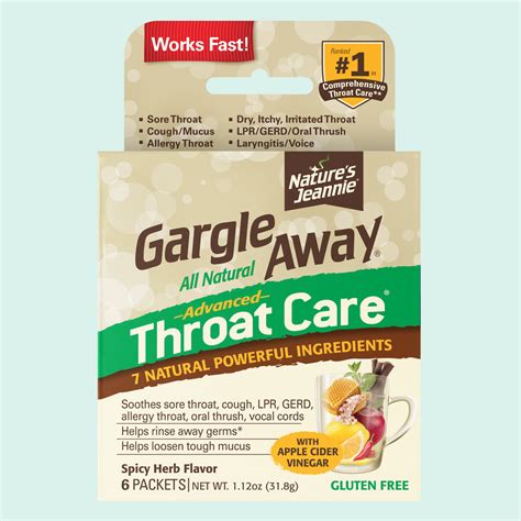 Vocals & Laryngitis - Nature's Jeannie All-Natural Wellness Remedies - Gargle Away Throat Care ...