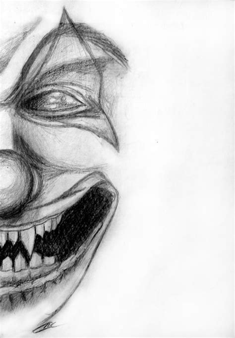 clown drawing realistic