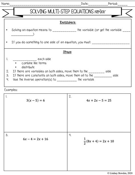 Image result for Multi-Step Equations Practice