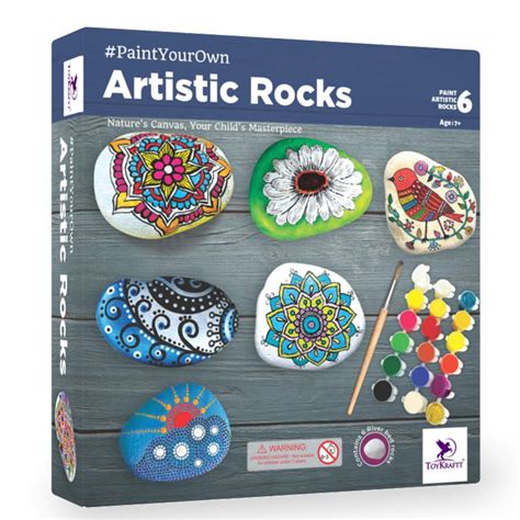 Buy TOYKRAFTT Rock Painting Art N Craft, Stone Rock Painting Kit ...