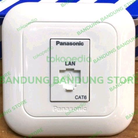 Jual PANASONIC WEJ24886 SOCKET OUTLET RJ45 CAT 6 ROSET RJ45 CAT 6 ...