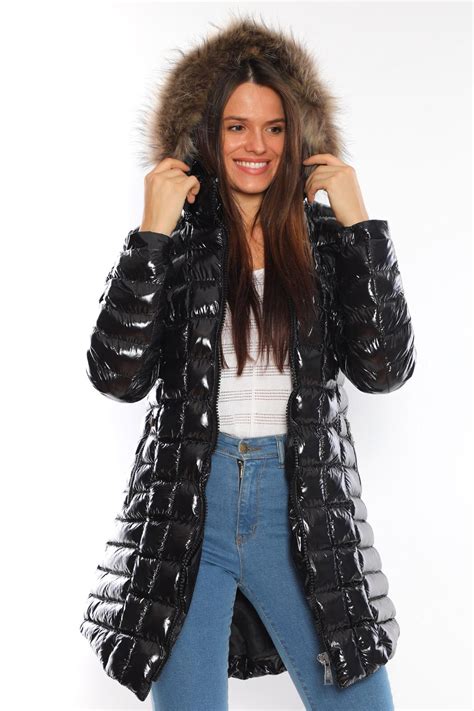 moncler mont uzun parlak siyah kare dikis - Çanta Nişantaşı