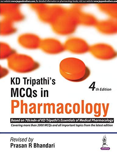 KD Tripathi’s MCQs in Pharmacology (PGMEE) eBook : Bhandari, Prasan R ...