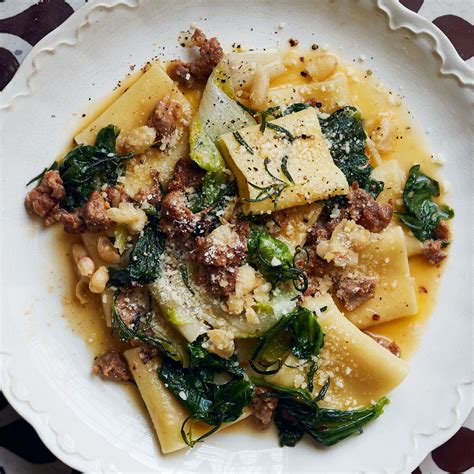 Sausage, Greens, and Beans Pasta Recipe | Bon Appétit