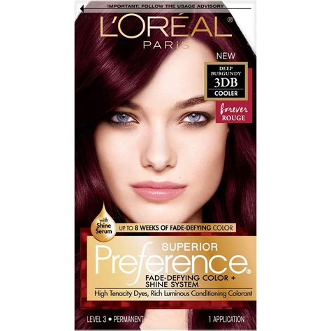 L'Oreal Paris Superior Preference Fade-Defying Hair Color Kit, 3DB Deep ...