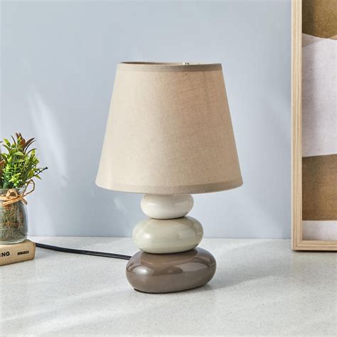Buy Monolith Marvel Ceramic Pebble Table Lamp from Home Centre at just ...