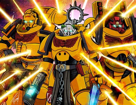 Imperial Fists by Tim Gaffey - 40K Gallery in 2024 | Imperial fist ...
