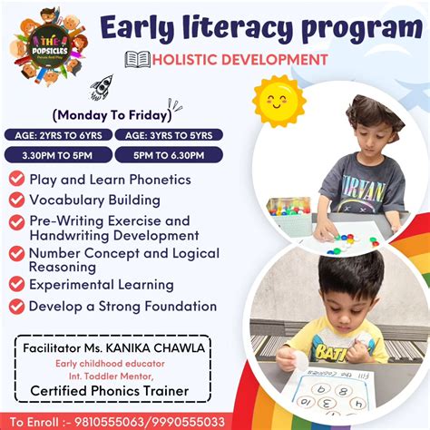 The Popsicles-Early Literacy Program HOLISTIC DEVELOPMENT in Punjabi Bagh