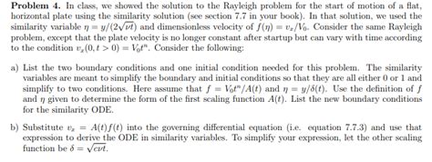 Image result for Rayleigh Problem Solution