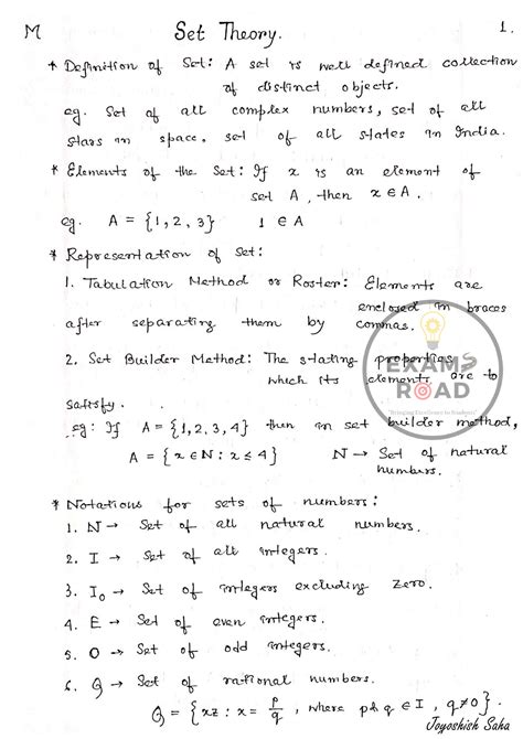 M SET Theory engineering - Mathematics-I - Studocu