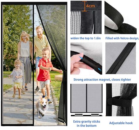 Buy Magnetic Door Screen Magnets Door Fly Screen Mesh Magnetic Insect ...