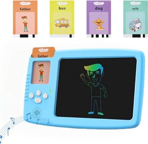 Buy VODIQ Talking Flash Cards with LCD Writing Tablet 2 in 1 ...