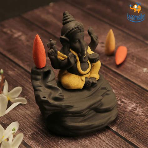 Buy Ganesha Backflow Incense Burner Online – Bigsmall.in