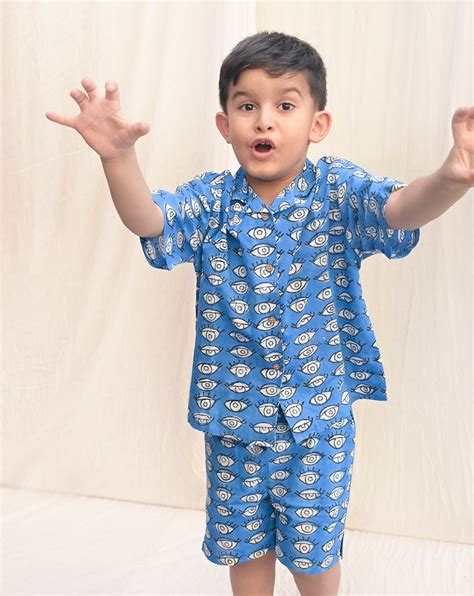 Nazar Battu Shortees - Soft Cotton Shirt & Shorts Set for Kids – Phutari