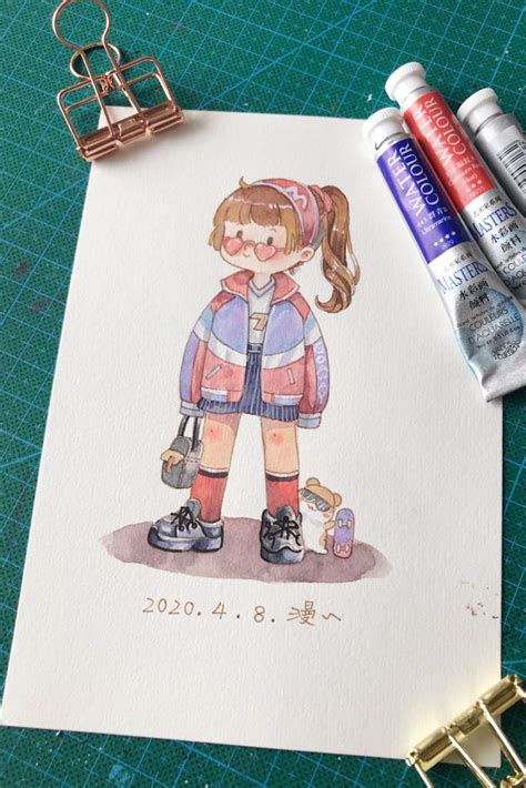 【一百个女孩】第十七个的水彩手绘教程_蓝象太太-站酷ZCOOL
