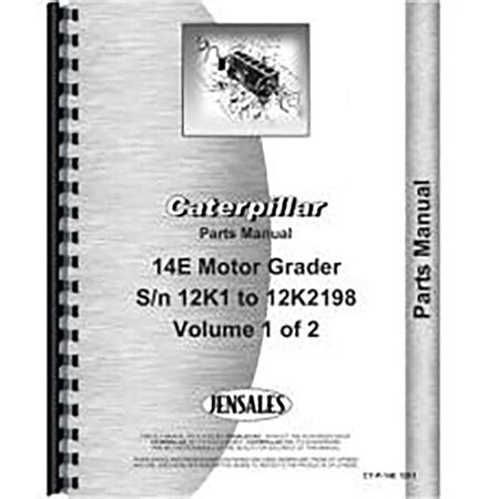 Aftermarket Fits Caterpillar 14E Motor Grader Parts Manual New RAP68888 ...