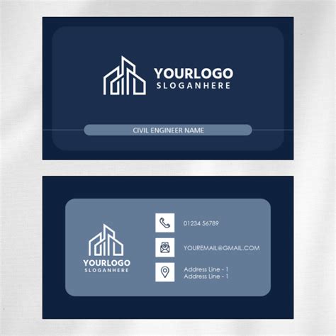 Civil Engineer Visiting card Design - Visiting Card Designs - Visiting ...