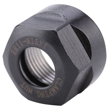 Eujgoov 1Pcs ER11 Type Collet Nut, M15*1 ER11A, Chromium-Molybdenum ...