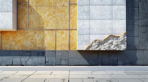 Architectural textures with exposed concrete plywood and stone detail ...