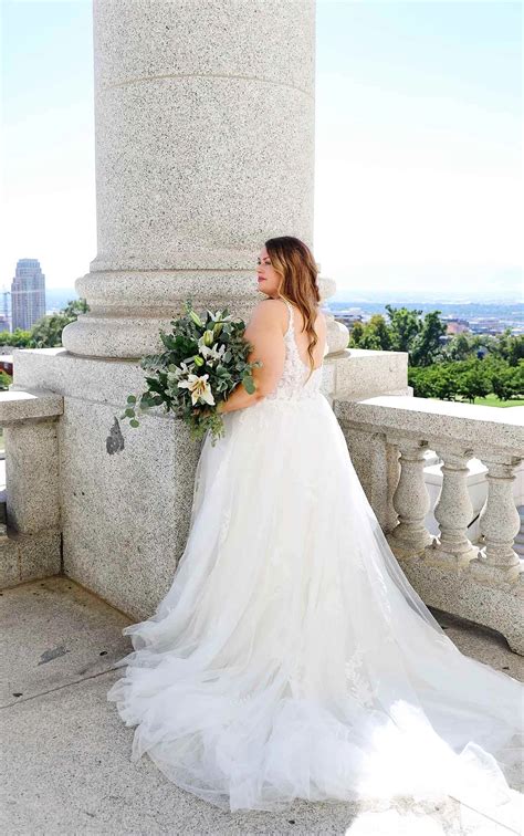 Plus-Size Lace Wedding Dress | True Society Bridal Shops