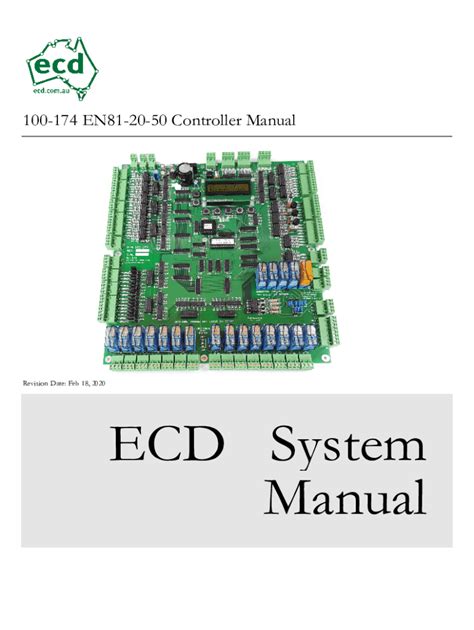 Fillable Online 100-174 EN81-20-50 Controller ManualECD Fax Email Print ...