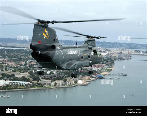 US Navy A CH-46D Sea Knight assigned to Helicopter Combat Support ...