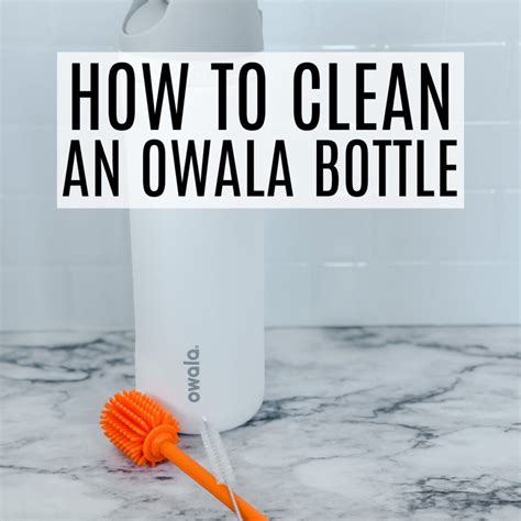 How to Clean Your Owala Water Bottle & All Of The Parts - Frugally Blonde