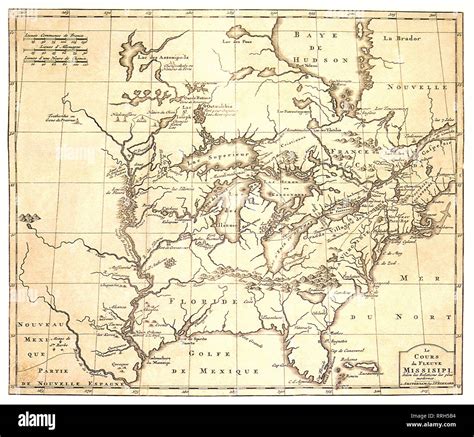 Map of mississippi river hi-res stock photography and images - Alamy