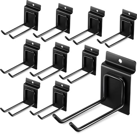 10 Pcs Slatwall Hooks Slatwall Double Hooks Heavy Duty Slat Wall ...