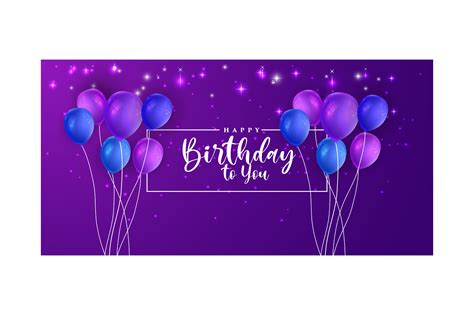 Purple Happy Birthday Graphics