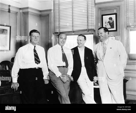 From left at the New York offices of MGM: producer Fred Quimby, director Felix Feist, Stan ...
