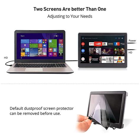 Snapklik.com : Small Monitor 10.1 Inch Mini Monitor For PC 1920x1080P ...