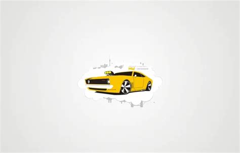 Download wallpaper machine, yellow, the city, GTS, section minimalism ...