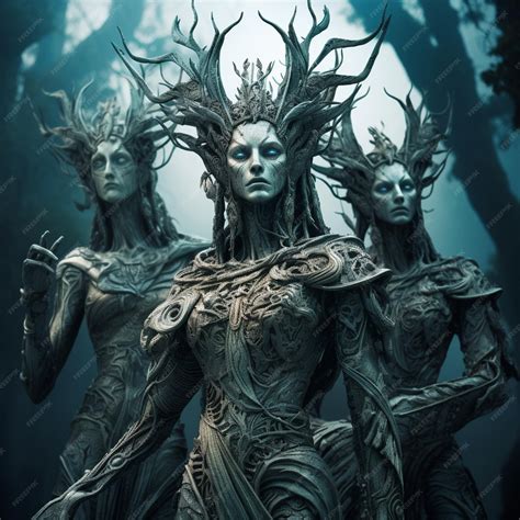 Premium AI Image | Mystic Guardians Sculptures or Statues with an Air ...