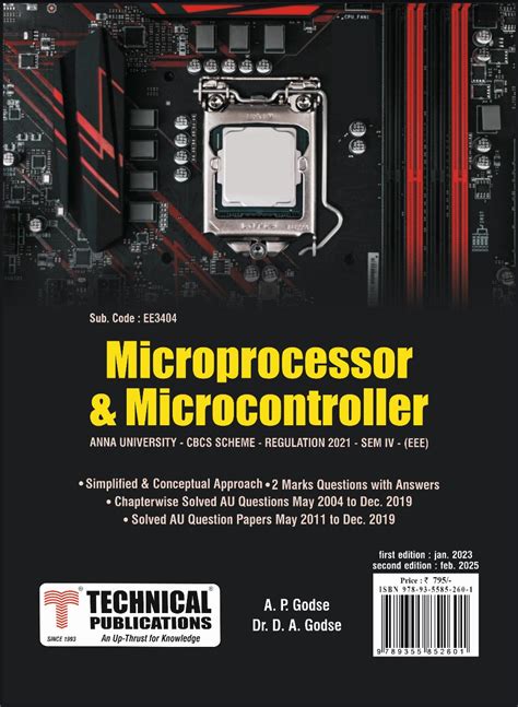 Microprocessor and Microcontroller for BE Anna University R21CBCS (IV ...