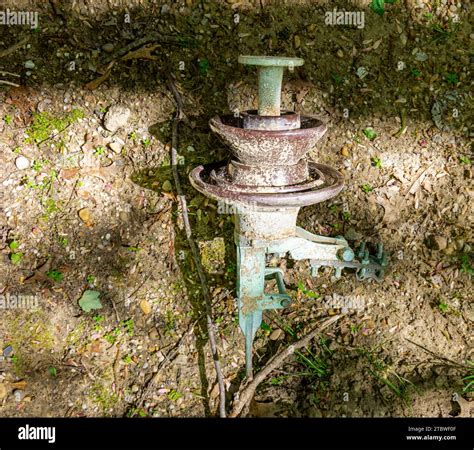 used suspension insulator laying on the ground Stock Photo - Alamy