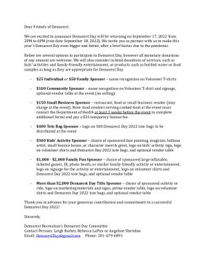 Fillable Online We are excited to announce Demarest Day will be ...