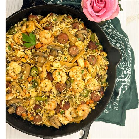 Cajun Fried Rice - A Sprinkling of Cayenne