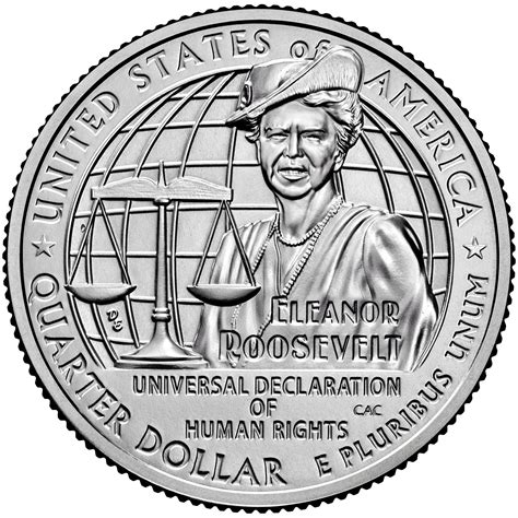¼ Dollar "Washington Quarter" (Eleanor Roosevelt) - United States – Numista