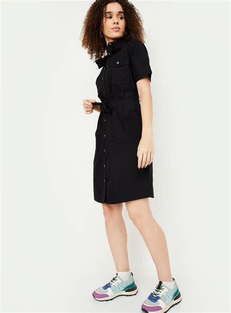 Buy Women Solid Shirt Dress Online at just Rs. 1199.0 - 1000014609300 ...